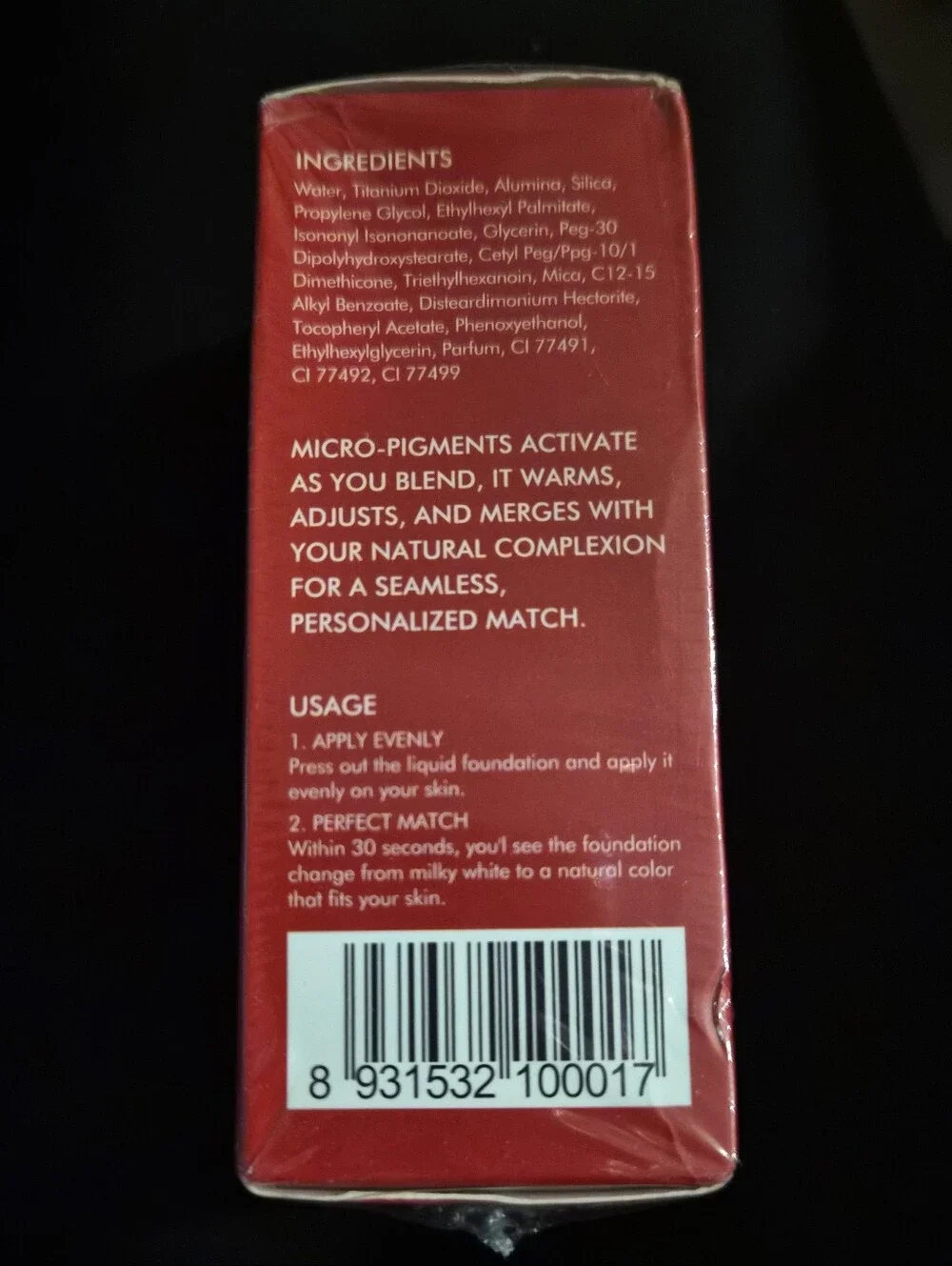 Smooche Color Changing Foundation SPF 15 30ml/1.01oz NIB